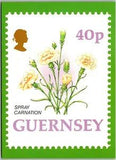 Postcard: Guernsey Flower Definitives - Spray Carnation A86