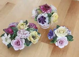 Vintage Royal Adderley Bone China Floral Bouquets (3) Made in England