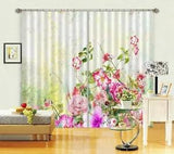 3D Peony Flower ZHUA855 Blockout Photo Curtain Fabric Window Zoe