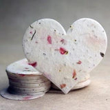Large Pink Seed Paper Hearts 2.85
