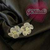 Orchid Earring, Flower Stud Earrings, Buttercup Earring Resin Flower Jewellery, bridesmaid gift, gift for her, Cherry Blossom Stud Earring,