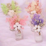 Dried Flowers Grass Bouquet Wedding Home Office Table Mini Flowers Arrangement