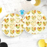 Sunflower Neoprene Car Coasters-Set of Two, Floral Car Coasters, Heart Car Coasters, Coffee Coasters, Drink Coasters, Sunflower Coasters