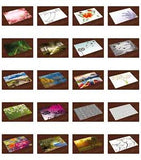 Foliage Flowers Placemats Set of 4 Washable Fabric Place Mats Decor