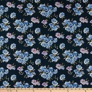 Field Day Floral Peony Cotton Fabric Windham Sycamore Kelly 26-C3Yentura  BFab