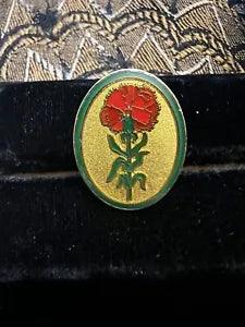 Carnation Pin Hatpin Lapel Bagpin Red Carnations Flower
