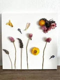 Love Heart - Dried Flowers on Canvas (Free drop off if you live nearby)