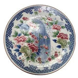 XL Tosho Fine China Japan Porcelain PEONY Flowers Waterfall Plate PLATTER 12.5 D