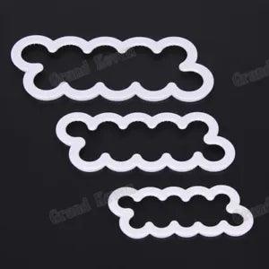 3PCS Easiest Carnation Ever Cookie Cutter Fondant DIY Flower Embossed Pastry Cut