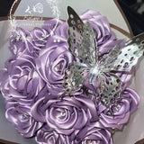 12 Eternal rose bouquet, eternal flower bouquet, forever roses, roses, flowers, forever flowers, satin ribbon.