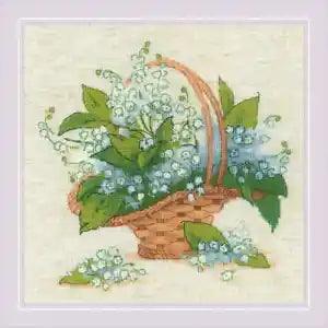 Riolis counted cross stitch kit "Forest Lily of the Valley", 25x25cm, DIY