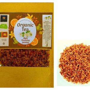 Night Flowering Jasmine Parijat Tea Dehydrated Nyctanthes for Herbal Tea, Dried Parijat Flowers