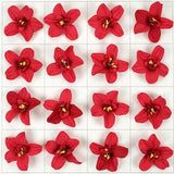 1/500P 3''Wine Faux Cattelan Artificial Silk Flower Head For DIY Craft Wreath Hanging Flower Cake Topper Bouquet Decor Accessory Fake Flower