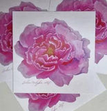 Postcard UA Peony Original Art Printed