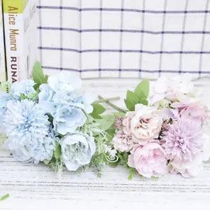 Peony Artificial Flowers Bouquet Wedding for Home Table Decor