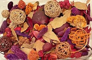Potpourri Mix Lightly Scented Dried Flowers Leaves Balls Color Home Decoration