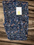 LuLaRoe One Size OS Leggings NEW Blue Coral Pansy Peony Floral UNICORN 2-10 Wavy