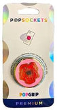 PopSockets Premium Enamel Peony Pink Red Flower PopSocket Pop Socket PopGrip