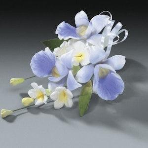 Orchid Lavender Gum Paste Spray for Weddings & Cake Decorating