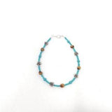Flower Bracelet/Anklet with Fire and Juniper Berry Seeds Colors More Colors and Sizes to Choose From