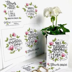 This Cute Printable Mother's Day Seed Packet is the perfect little gift for Mom!  Tuck in a pack of your favorite seeds- she will love it!