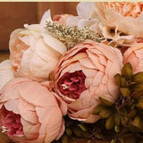 Artificial Peony Bouquet in 18 different colours / Silk Peonies Bunch / Beautiful Bridal Flowers Arrangement