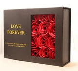 Luxury Gift Box Eternal Preserved 12 Red Roses Scented Soap