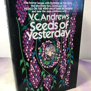 Vintage 1980's Seeds of Yesterday by V.C. Andrews Pocket Books Hardcover VC Andrews - Flowers in the Attic Series