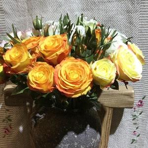 Rose Bouquet Artificial, Realistic Fake Flower Posy, Home Floral Decor, Lounge Spray Craft, Wedding Arrangement, Dining Table Centerpiece