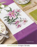 LILIES PRETTY IN PINK   CROSS  STITCH PATTERN ONLY   ALS - AA