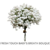 Real Touch Glittered Baby's Breath for Flower Girl Bouquet Artificial Babys Breath for Wedding Bouquet and Wreath Making Supplies