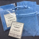 Organza Seed Saving Bags [DARK BLUE], 3