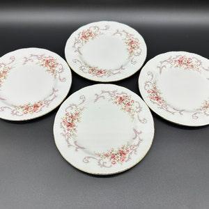 Paragon Rose Bouquet Bread Butter Plates(Set of 4) Bone China England