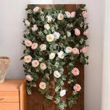 Artificial Flowers Silk Rose Peony Vine Spring Autumn Garden Arch Decorations