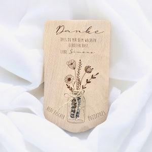 Educator farewell gift with flower seeds kindergarten crib school saying on wooden board farewell gift customizable