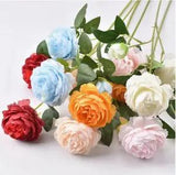 3pcs Fake Peony Artificial Flowers Home Wedding Decorative Fake Plant Vase Acces