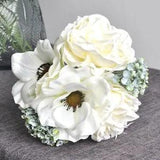 Peony bouquet wedding bridal silk artificial flowers DIY for decor