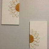 Handmade airdry clay sunflower on canvas