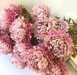 Dried Flowers Chrysanthemum Artificial Flower Stem Fake Floral Decor Wedding