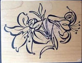 PSX? Lily Lillies K-2275 Botanicles 1997 Rubber Stamp Scrapbooking Cards Crafts