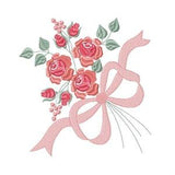 Flowers embroidery designs - Kitchen Towel embroidery design machine embroidery pattern - Roses embroidery file -  Roses Bouquet embroidery