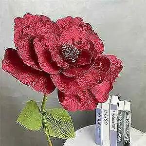 Giant Rose Flowers Huge Artificial Flowers Velvet Peony Fake Flower Creative