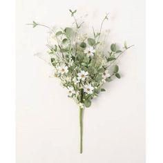 Sullivans Artificial Daisy Eucalyptus Bush Stem 24"H Green Flower Delivery