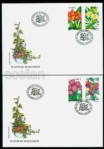 2000 Bush lily,Plumeria,Fuchsia,Senecio,Flowers,Plants,Blumen,Romania,M.5478/FDC