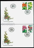 2000 Bush lily,Plumeria,Fuchsia,Senecio,Flowers,Plants,Blumen,Romania,M.5478/FDC