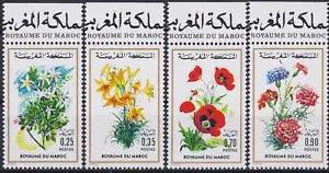 Tunisia 1975 Flowers,Jasmine,Lily,Poppy,Carnation,Plants,Nature,4v MNH
