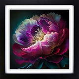 Peony Flower Abstract Art Framed Wall Art Poster Print Home Decor Picture Large