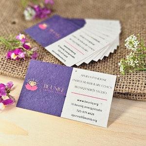 Custom Seed Paper Business Card Seed Paper Seeded Business Card Flower Seed Paper Small Business Card Flower Seed Paper Business Card Bulk