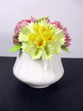 Bone China Vase Of Carnations Pink Yellow Royal Dover England