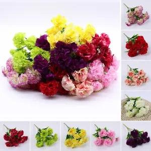New Artificial Flowers Fake Carnation Artificial Flower Centerpiece